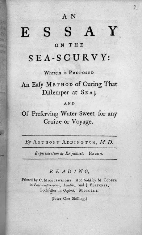 Addington An essay on the sea scurvy 1753 Wellcome L0029542 621x1024.jpg